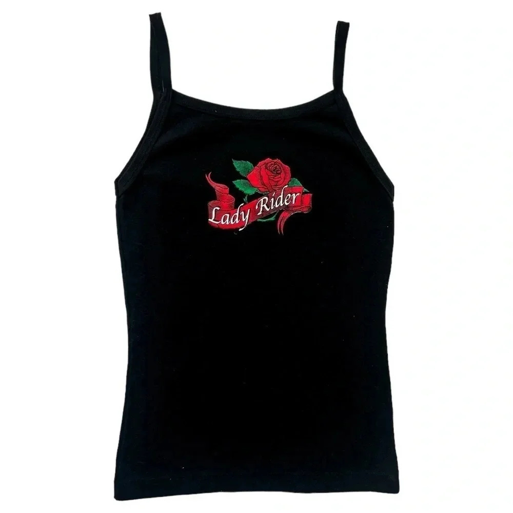 Vintage Y2K Lady Rider Biker Tank Top